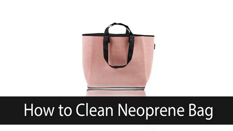 How to Clean Sticky Neoprene bags 